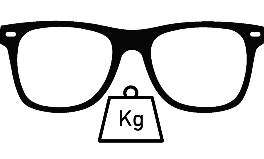 poids monture de lunettes