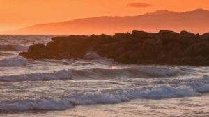 venice beach californie coucher de soleil