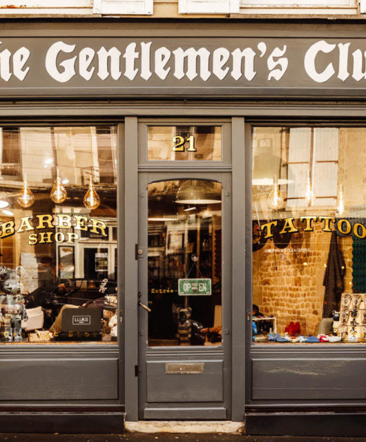 Gentlemen's club concept store