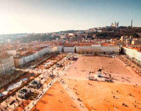 La place Bellecour à Lyon