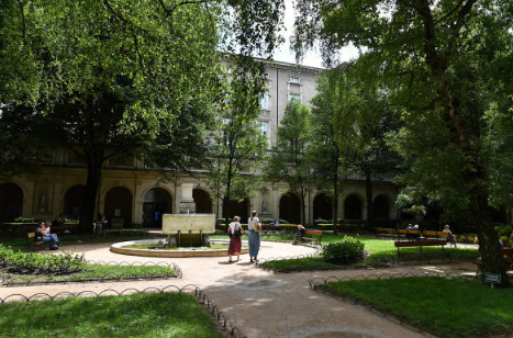 Jardin du musée des beaux arts à Lyon