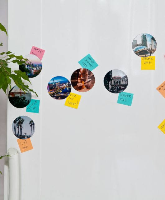 magnets photos sur frigo